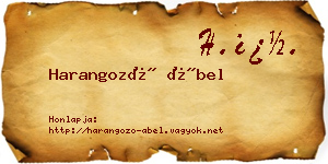 Harangozó Ábel névjegykártya